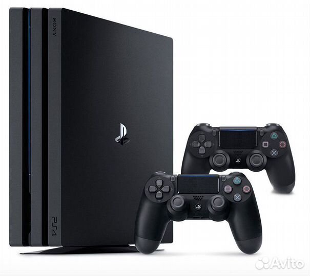 Playstation 4 pro 1TRB +2 джостика и шнур hdmi