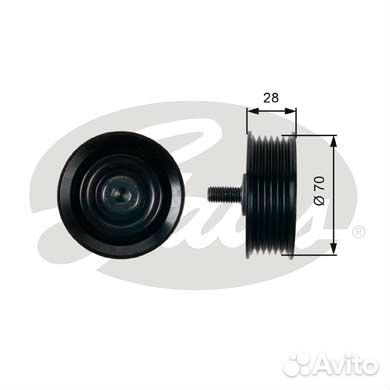 Направляющий ролик привода вспомогательных агрегат