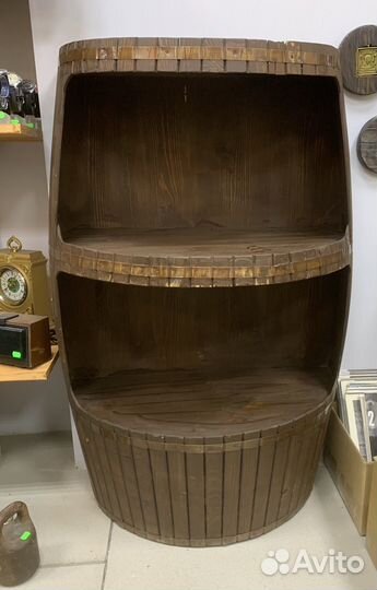 Полка бочка напольная, декоративная