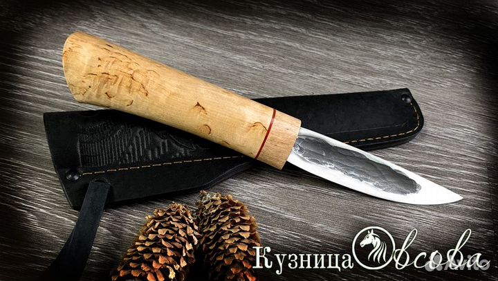 Якутский нож с долом из кованой стали х12мф