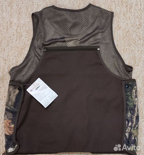 Жилет охотничий, лёгкий смесовпя ткань + сетка