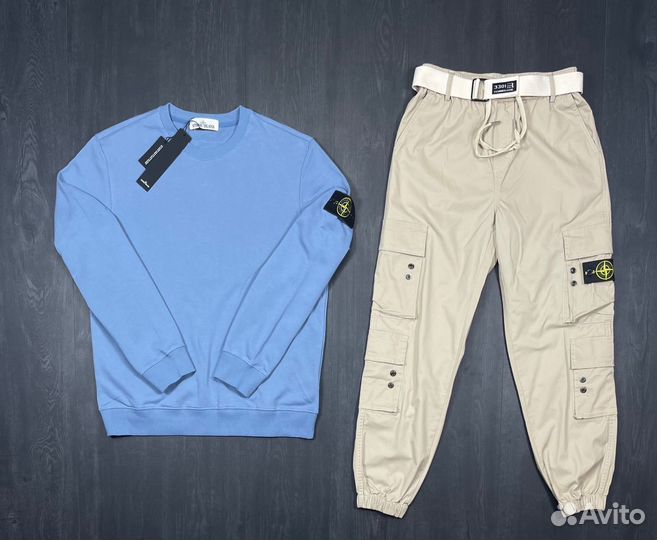 Костюм свитшот и джогеры Stone Island