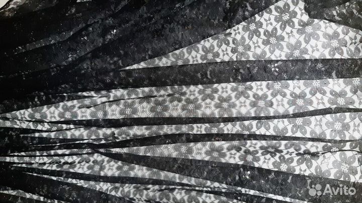 Ткань гипюр с люрексом
