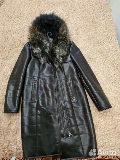 Дубленка натуральная женская 46 48
