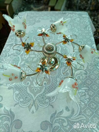 Люстра потолочная бу