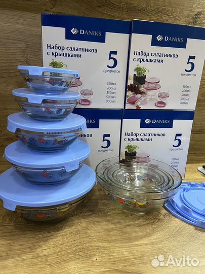 Набор стекляных салатников