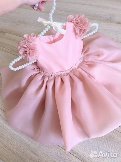 Нарядное платье для девочки 74 80 86 92 98 104