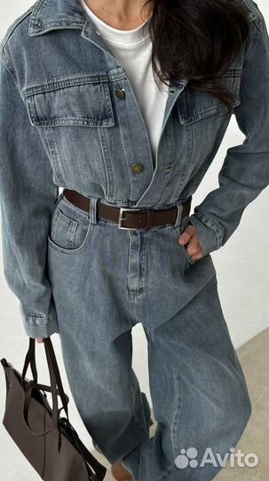 Комбинезон джинсовый женский