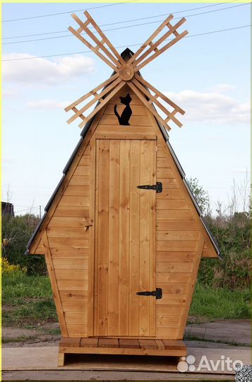 Дачный туалет деревянный GAR207