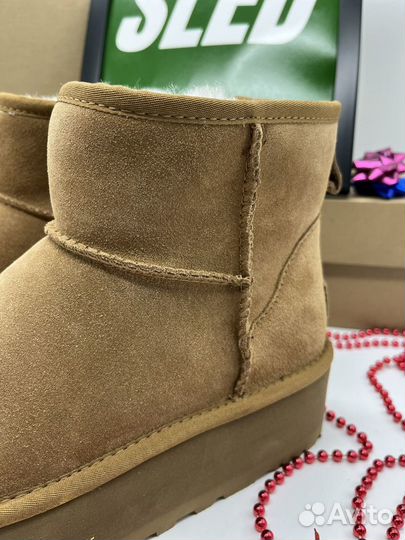 Угги Ugg Classic Mini Platform Chestnut