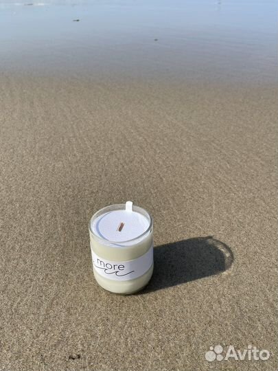 Соевые свечи ручной работы в бывших бутылках