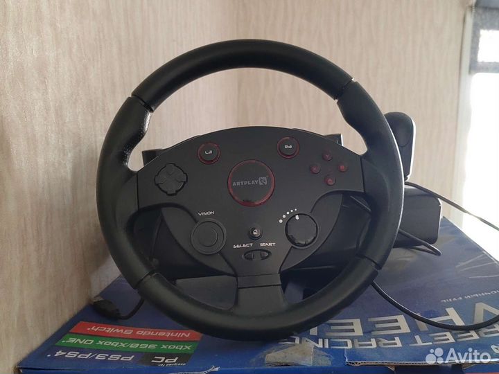 Игровой руль artplays turbo c900 270*