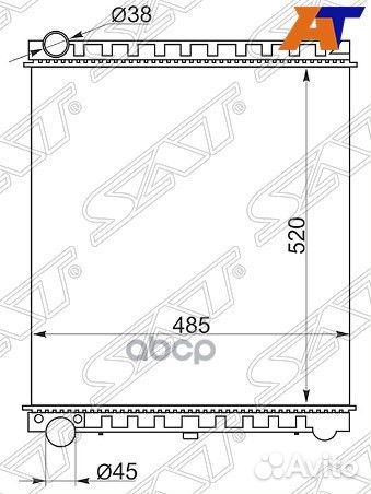 Радиатор Mazda Titan 89-00 / Nissan Atlas F 92-02