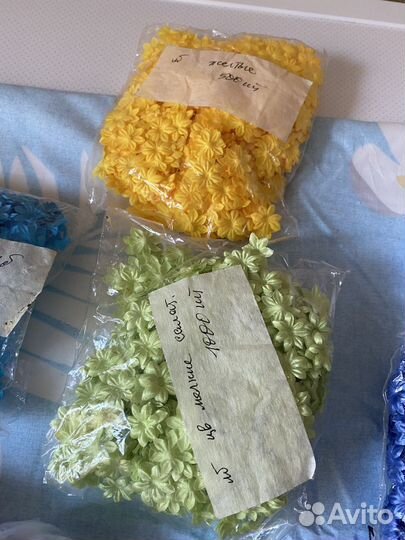 Цветы из ткани для рукоделия