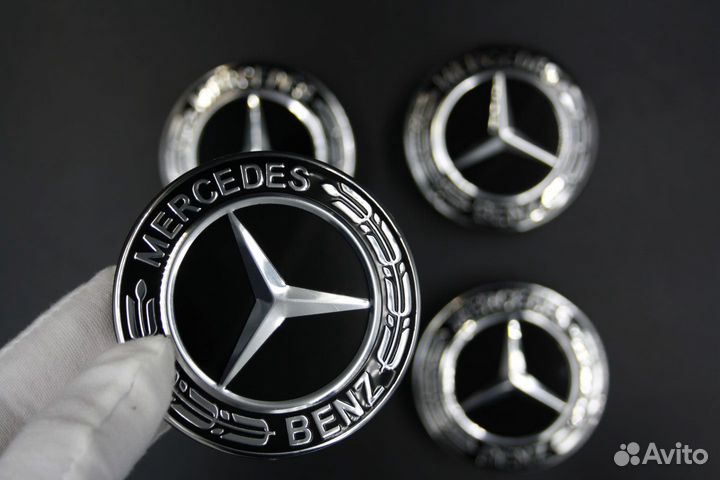 Заглушки на литые диски Mercedes