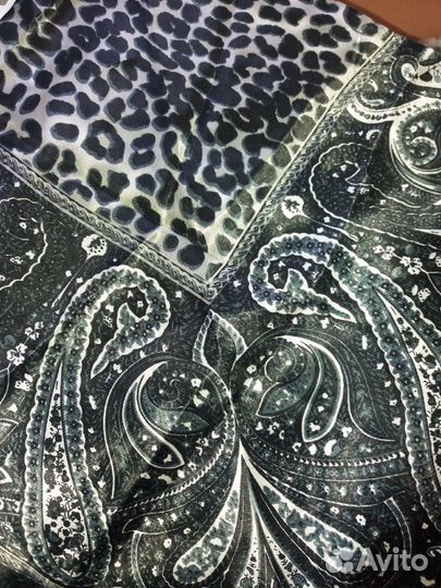 Платок черный атласный женский