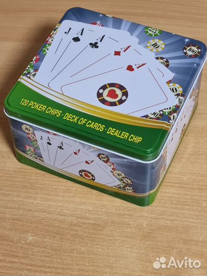 Набор для игры в Покер, 120 покерных фишек