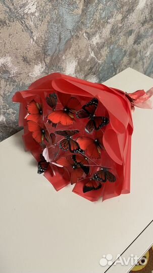 Букет из бабочек 17шт