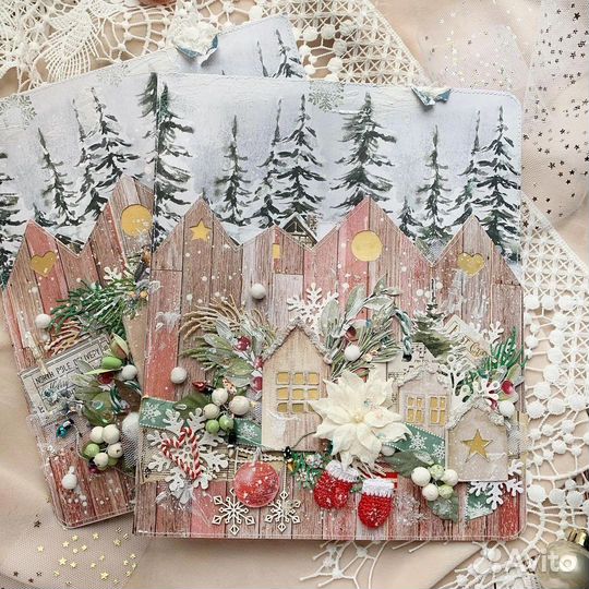 Новогодний альбом доя фото ручной работы