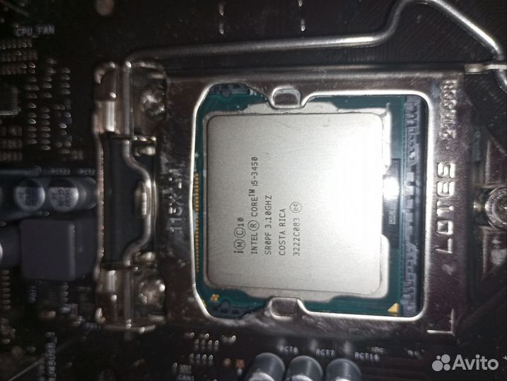 Материнская плата 1155 с процессором i5 (3450