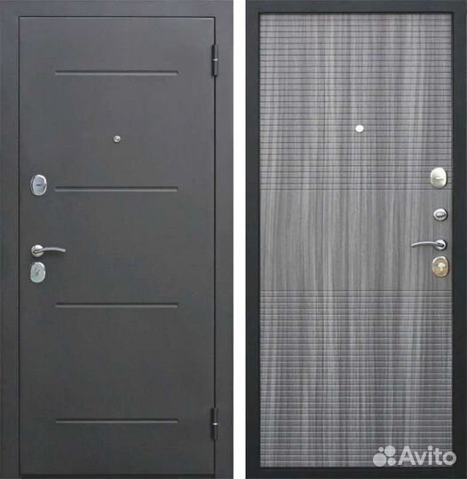 Дверь входная 7,5 см Garda Муар Венге Тобакко