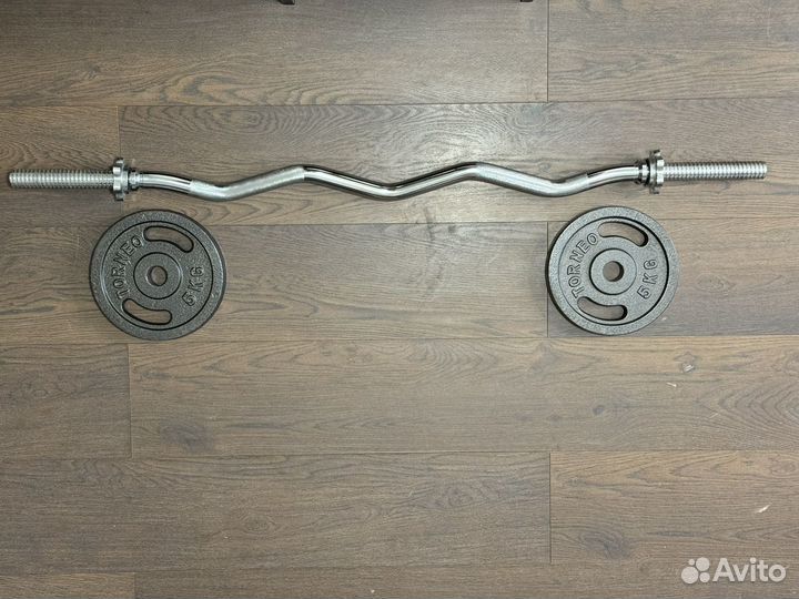 Гриф torneo ez с блинами 5 кг