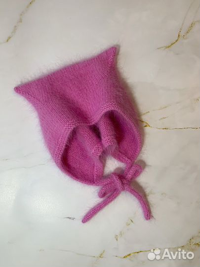 Чепчик с ушками на заказ и в наличии