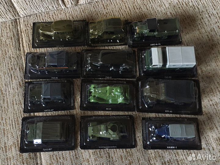 Анс модели автомобилей газ, уаз, 1:43