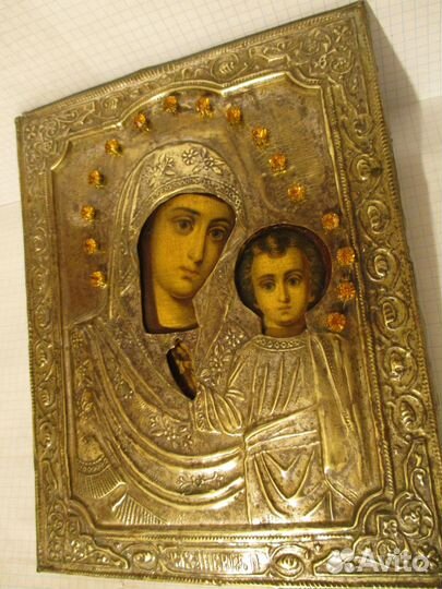 Икона Казанская Богородица. 17.5 Х 22 см