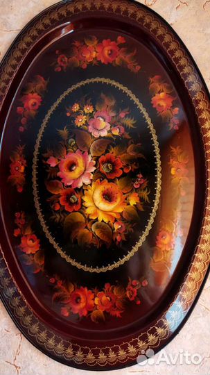 Поднос металлический авторский