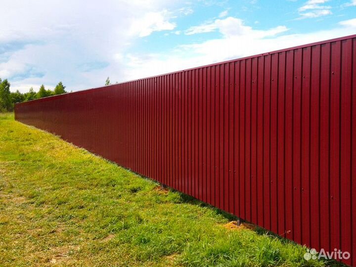 Забор из профнастила, 3Д забор, сетка сварная