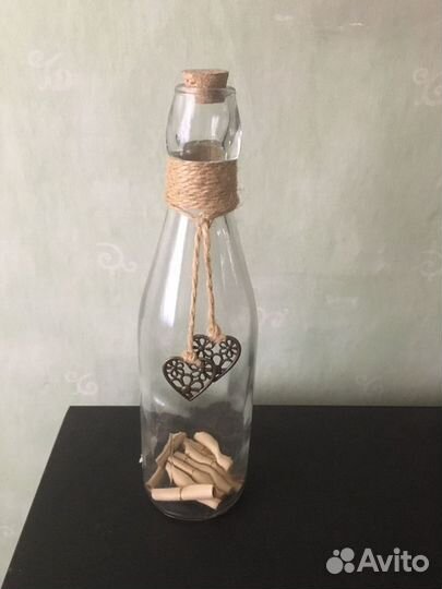Бутылка с желаниями декор