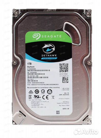 Жесткий диск Seagate Skyhawk 1 tb