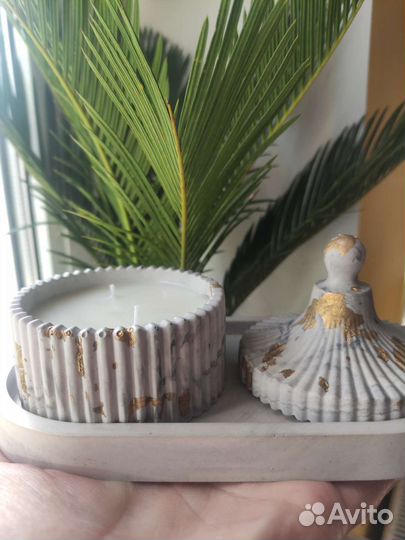 Ароматическая свеча ручной работы