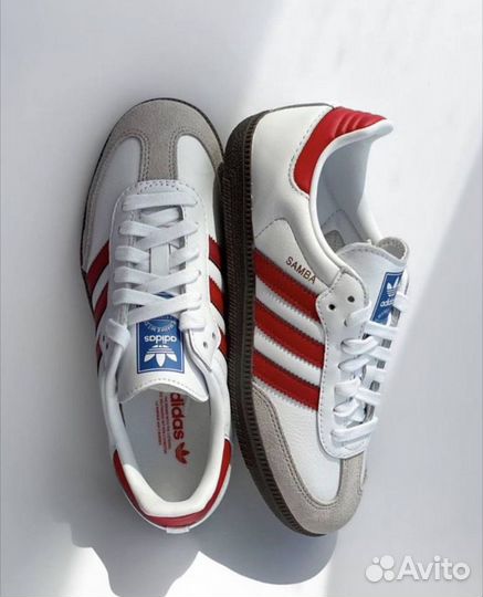 Adidas Originals Samba OG 'White Better Scarlet'