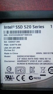 SSD Intel 520 series