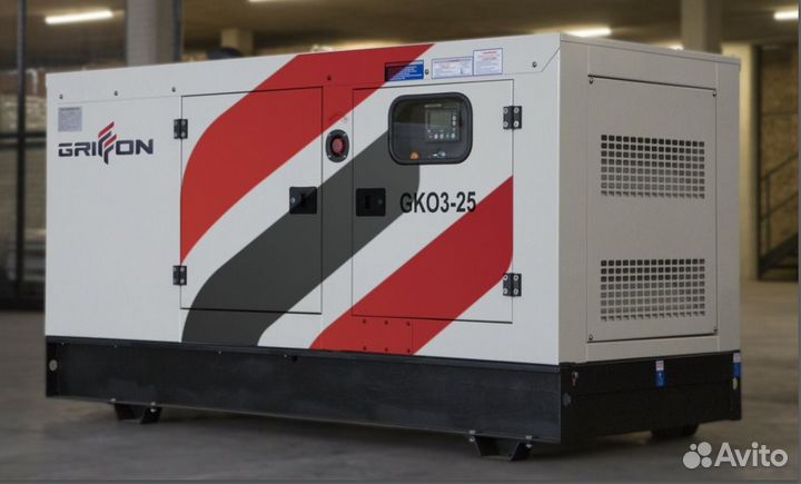 Дизельный генератор 24 кВт в кожухе