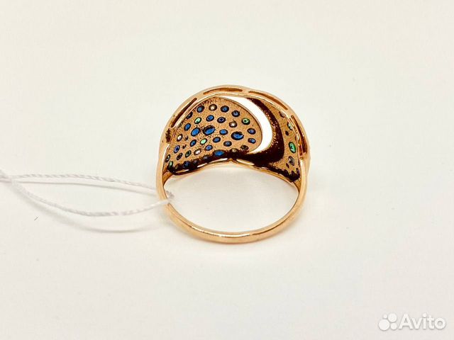 Золотое кольцо 18,5 р-р с фианитами объявление продам