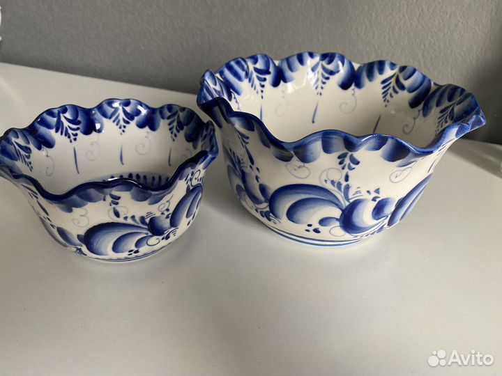 Посуда ручная роспись гжель