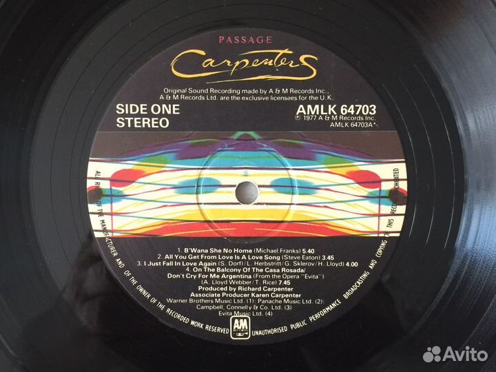 Carpenters -Passage- 1977 год