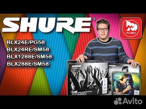 Shure BLX288E/PG58 двухканальная вокальная радиоси