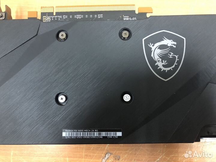 Видеокарта MSI PCI-E 4.0 RX 6600 mech 2X 8G AMD Ra