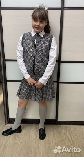 Юбка школьная и жакет бомбер