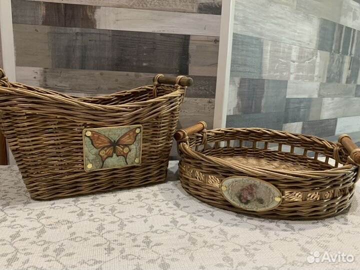 Поднос и корзина