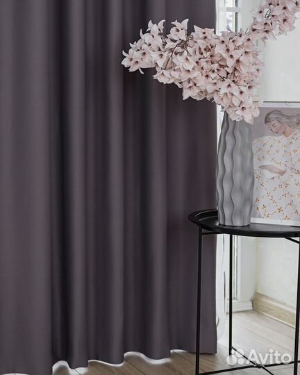 Комплект штор блэкаут Амадео Темно-лиловый