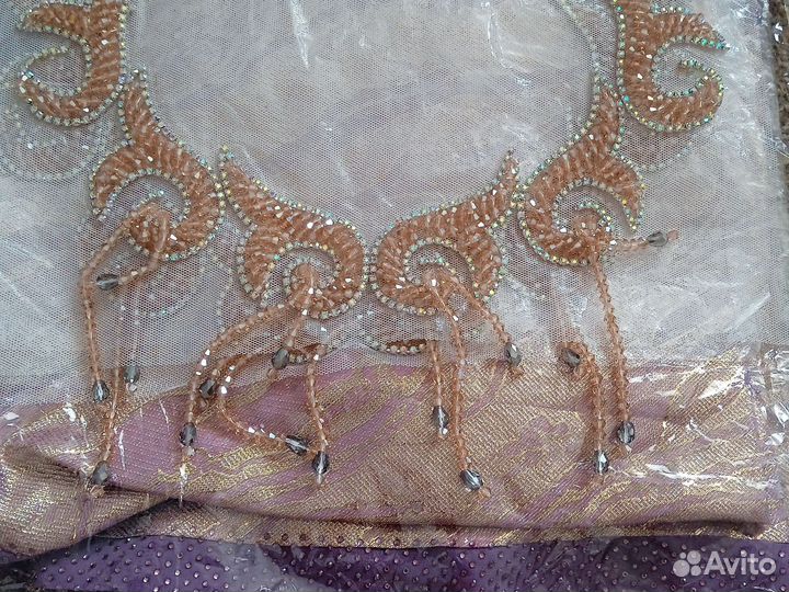 Платок с бисером