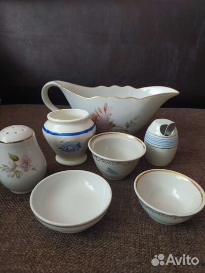 Солонка, перечница,горчичница СССР зик, Дулево