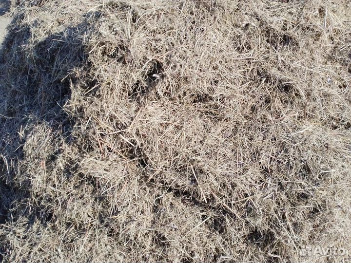 Сено на мульчу в мешках. Цена за мешок
