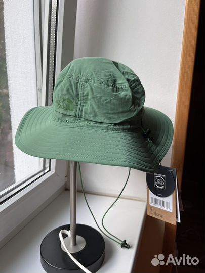 Панама The North Face зеленая с шнурком