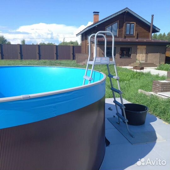 Каркасный морозостой бассейн Ларимар 3,5х1,25м